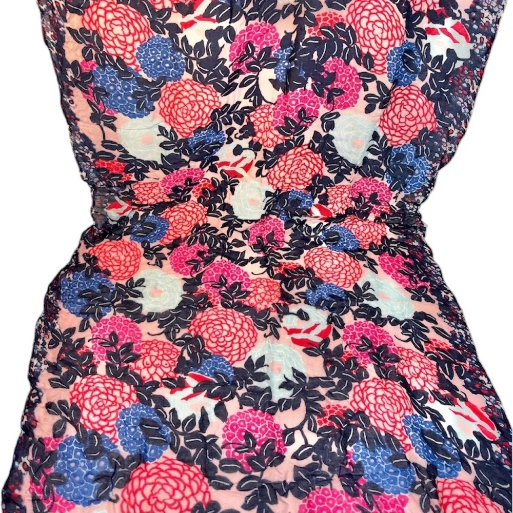Boutique Vibrant Floral Print Scarf [76” x 25”] - Picture 4 of 5